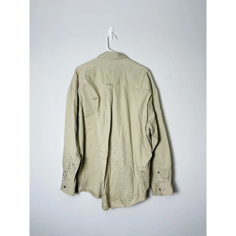 Ralph Lauren Chaps Shirt Mens‎ Tan Size XL Long Sleeve Button Down